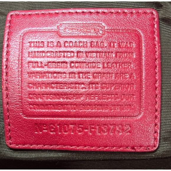 Y2K Coach F13732 Soho Pleated Leather Satchel Bag - Picture 13 of 14